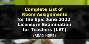 Complete List of Room Assignments