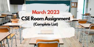 March 2023 CSE Room Assignment