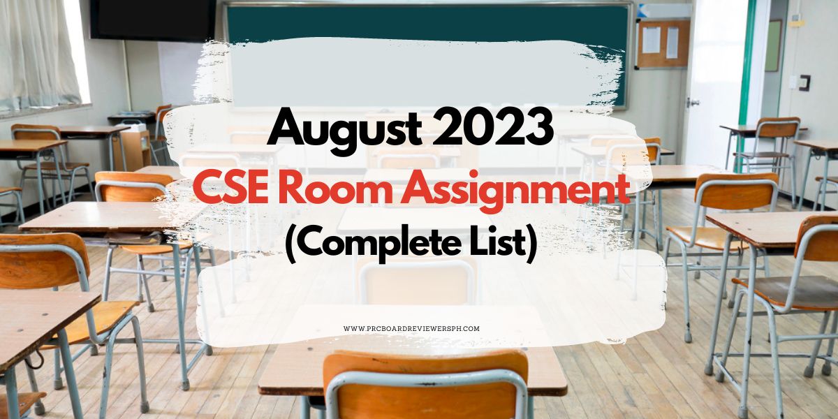 prc room assignment august 2023 cle