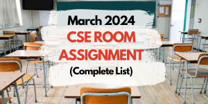 March 2024 CSE Room Assignment