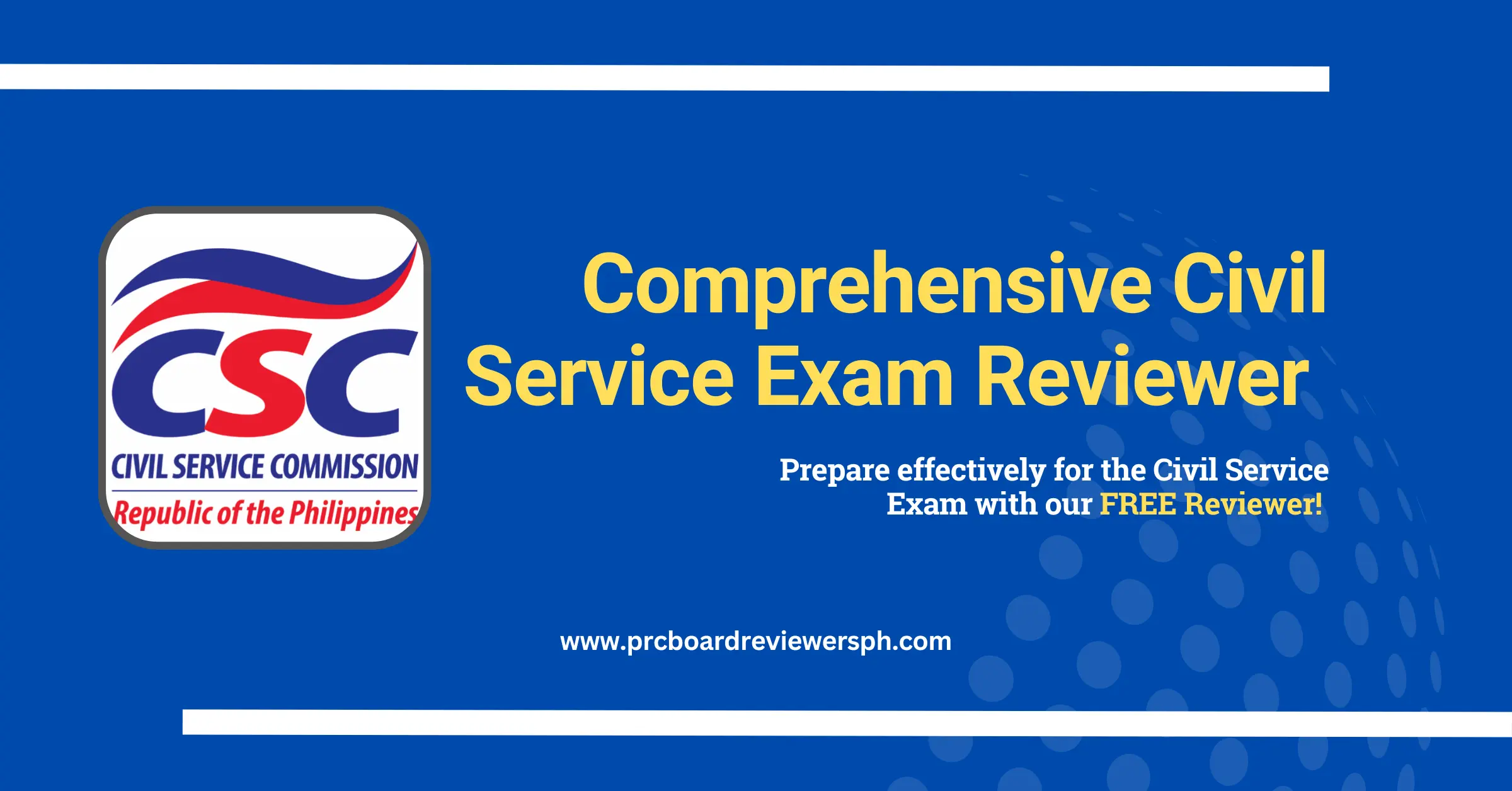 Get The Best FREE Civil Service Exam Reviewer 2024 | PRC Board Reviewers PH