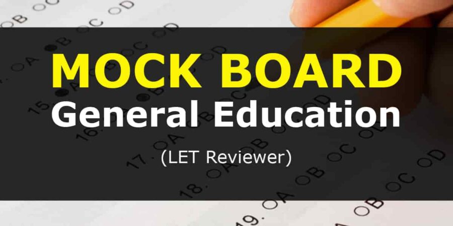 MOCK BOARD - General Education